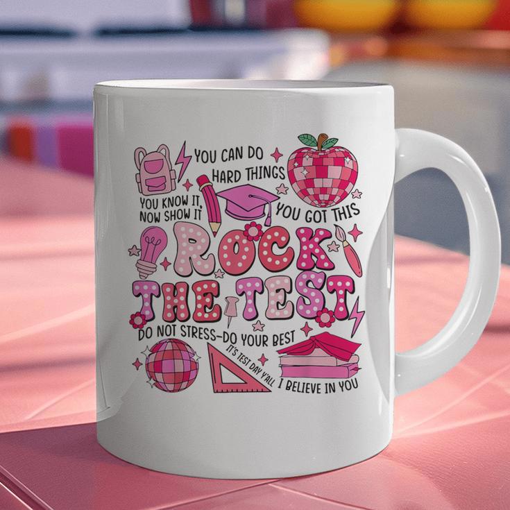 Rock The Test Testing Day Don't Stress Do Your Best Teacher For Men Women Girls Kids Graphic Print Coffee Mug, gift for family, gift for coworker Rock The Test Testing Day Don't Stress Do Your Best Teacher For Men Women Girls Kids Graphic Print Coffee Mug, gift for family, gift for coworker
