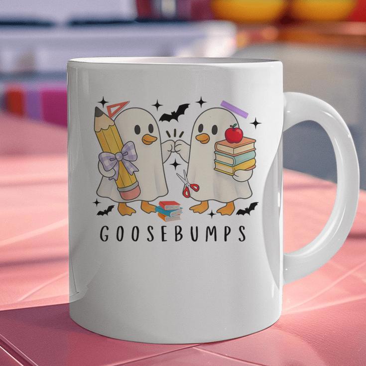 Silly Goose Spooky Teacher Halloween Cute Goosebumps Graphic Print Coffee Mug, gift for family, gift for coworker Silly Goose Spooky Teacher Halloween Cute Goosebumps Graphic Print Coffee Mug, gift for family, gift for coworker