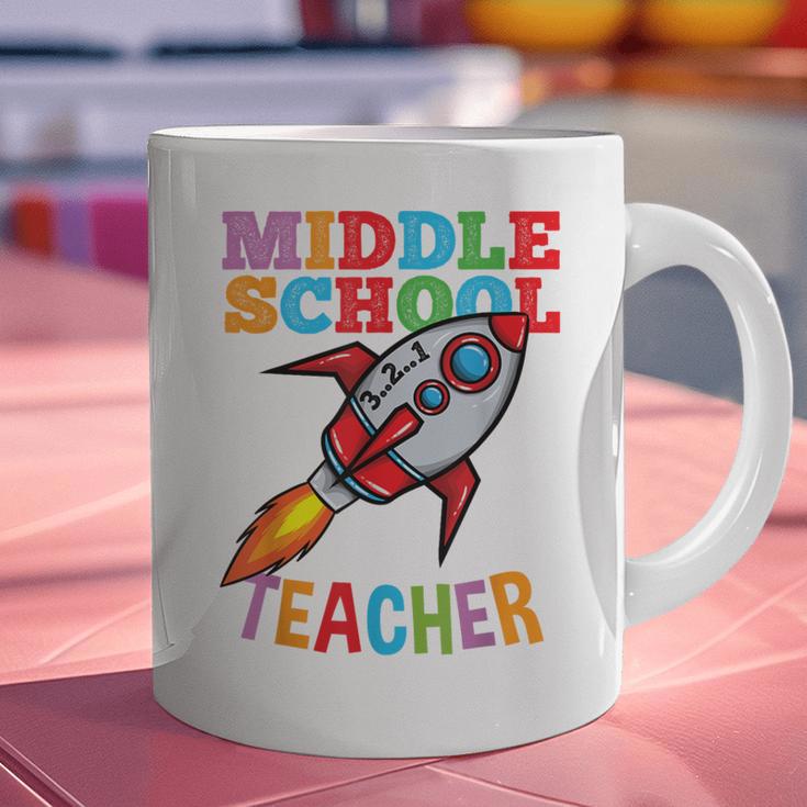 Space Middle School Teacher Back To School Men Women Kids Graphic Print Coffee Mug, gift for family, gift for coworker Space Middle School Teacher Back To School Men Women Kids Graphic Print Coffee Mug, gift for family, gift for coworker
