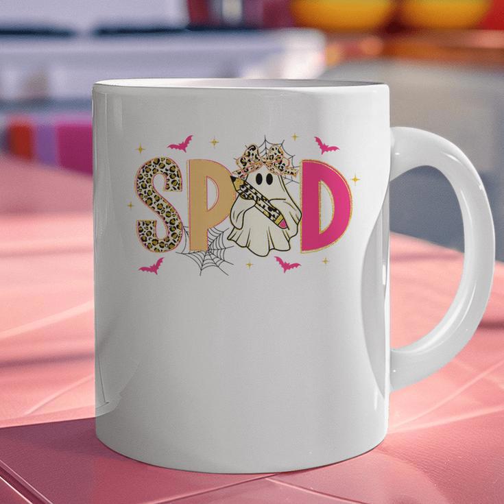 Sped Teacher Halloween Ghost Special Education Preppy Fall Graphic Print Coffee Mug, gift for family, gift for coworker Sped Teacher Halloween Ghost Special Education Preppy Fall Graphic Print Coffee Mug, gift for family, gift for coworker