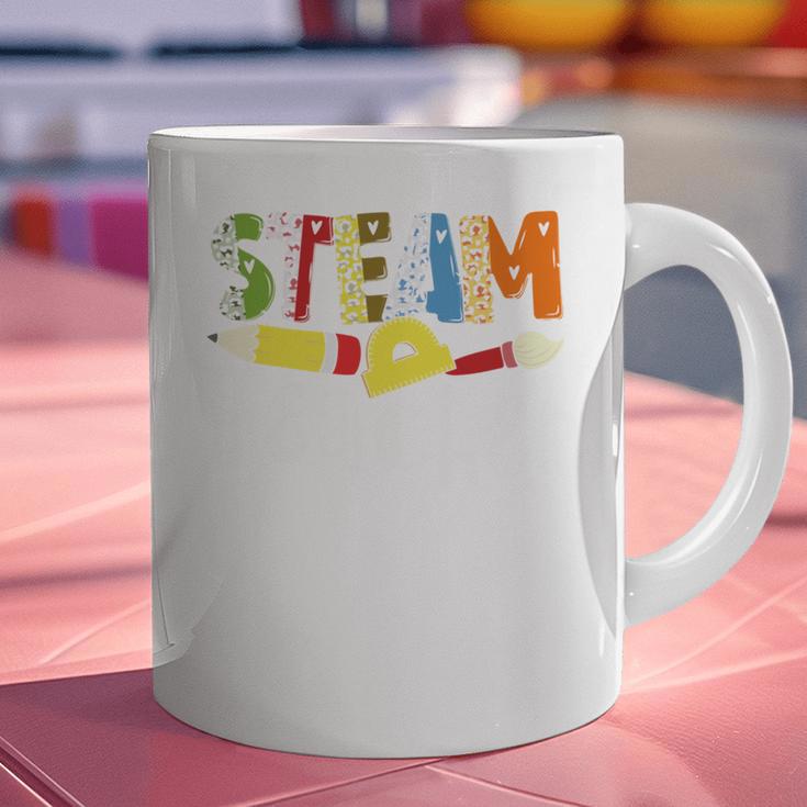 Steam Teacher Science Tech Engineering Arts Maker Graphic Print Coffee Mug, Science Teacher Mugs, gift for family, gift for coworker