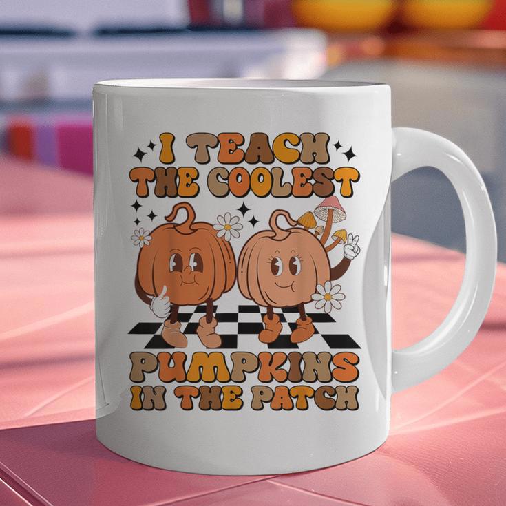I Teach The Coolest Pumpkins In The Patch Teacher Halloween Graphic Print Coffee Mug, gift for family, gift for coworker I Teach The Coolest Pumpkins In The Patch Teacher Halloween Graphic Print Coffee Mug, gift for family, gift for coworker