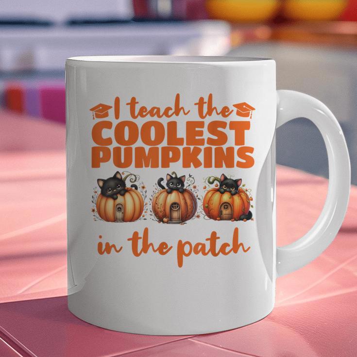 I Teach The Cutest Pumpkins Halloween Teacher Cat Lover Graphic Print Coffee Mug, gift for family, gift for coworker I Teach The Cutest Pumpkins Halloween Teacher Cat Lover Graphic Print Coffee Mug, gift for family, gift for coworker