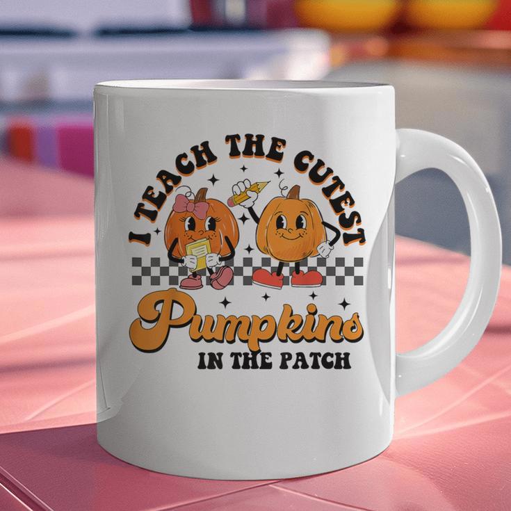 I Teach The Cutest Pumpkins In The Patch Halloween Teacher For Men Women Kids Graphic Print Coffee Mug, gift for family, gift for coworker I Teach The Cutest Pumpkins In The Patch Halloween Teacher For Men Women Kids Graphic Print Coffee Mug, gift for family, gift for coworker
