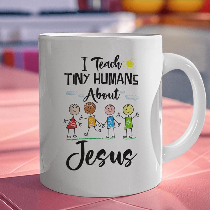 I Teach Tiny Humans About Jesus Sunday School Teacher Graphic Print Coffee Mug, gift for family, gift for coworker I Teach Tiny Humans About Jesus Sunday School Teacher Graphic Print Coffee Mug, gift for family, gift for coworker