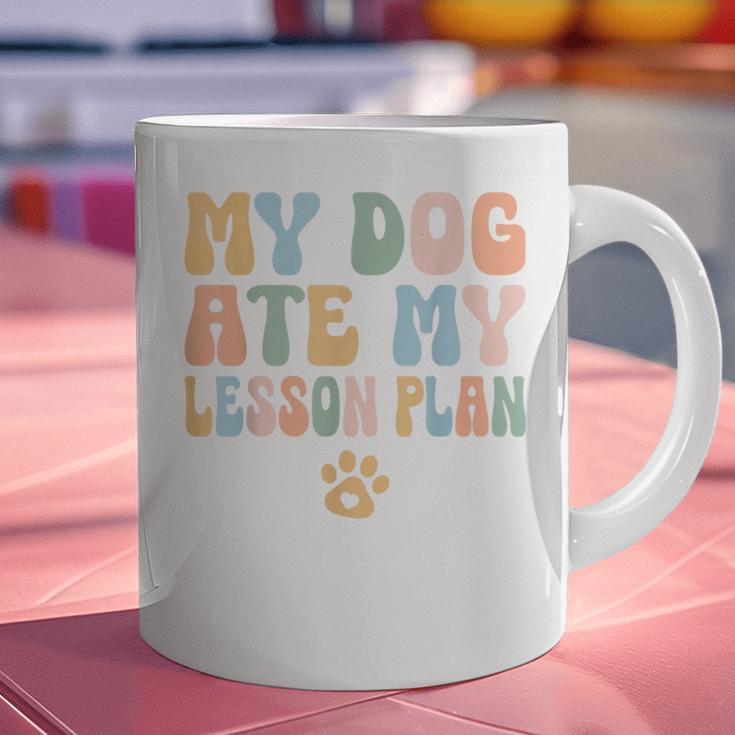 Teacher My Dog Ate My Lesson Plan Teacher Lesson Plan Graphic Print Coffee Mug, gift for family, gift for coworker