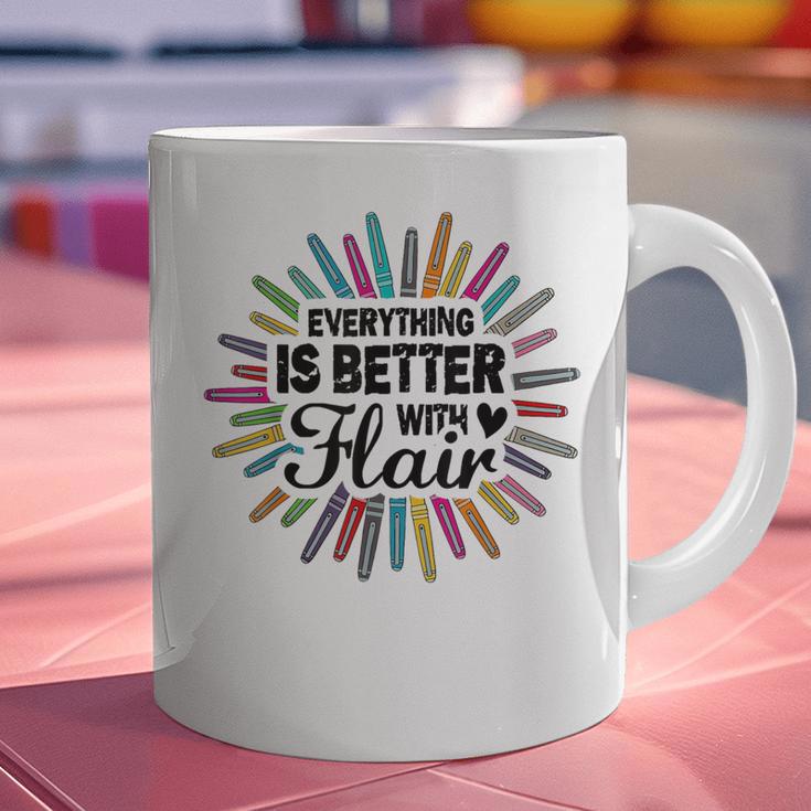 Teacher Flair Pen Art Lover School Supplies Graphic Print Coffee Mug, gift for family, gift for coworker Teacher Flair Pen Art Lover School Supplies Graphic Print Coffee Mug, gift for family, gift for coworker