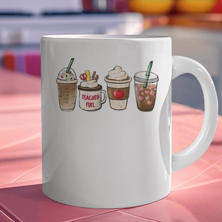 Teacher Fuel Coffee Teacher Mug Latte Iced Coffee Fall Graphic Print Coffee Mug, gift for family, gift for coworker