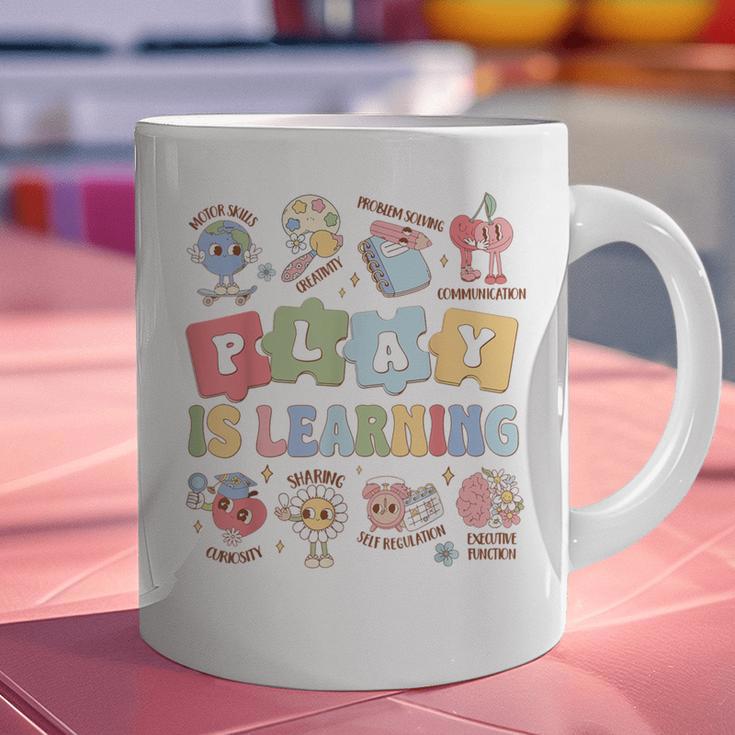 Teacher Groovy Play Is Learning Back To School Graphic Print Coffee Mug, Groovy Teacher Mugs, gift for family, gift for coworker Teacher Groovy Play Is Learning Back To School Graphic Print Coffee Mug, Groovy Teacher Mugs, gift for family, gift for coworker