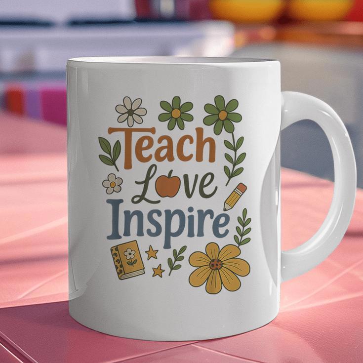 Teacher Inspire Love Graphic Print Coffee Mug, gift for family, gift for coworker Teacher Inspire Love Graphic Print Coffee Mug, gift for family, gift for coworker