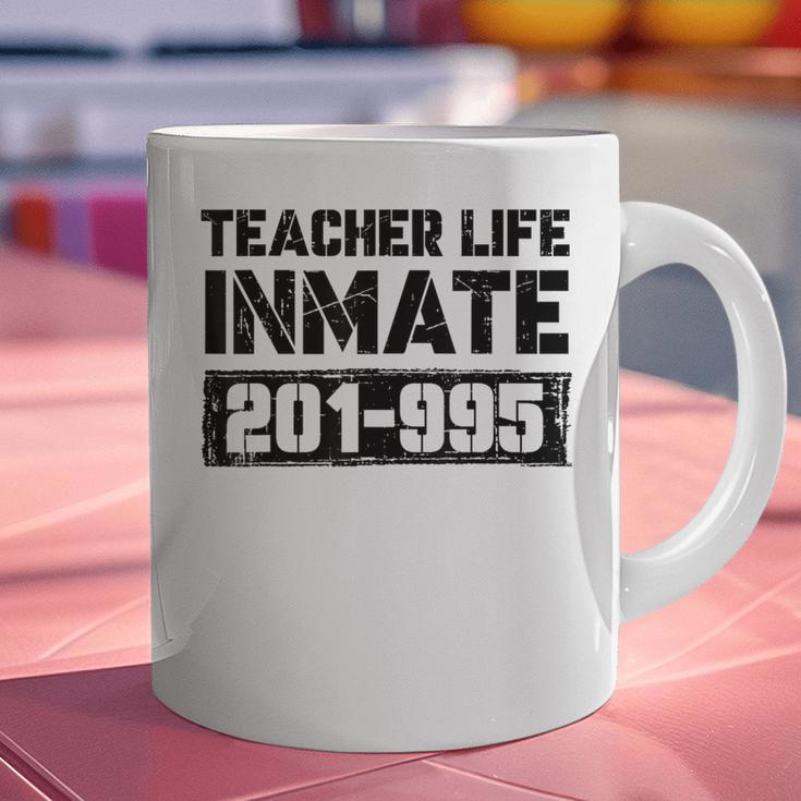 Teacher Life Jail Inmate Prisoner Halloween Costume Graphic Print Coffee Mug, gift for family, gift for coworker