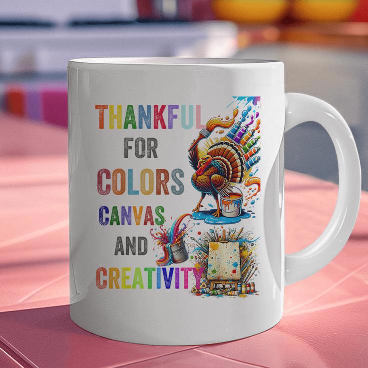 Turkey Thanksgiving Art Teacher Costume Tee For Artists Graphic Print Coffee Mug, gift for family, gift for coworker