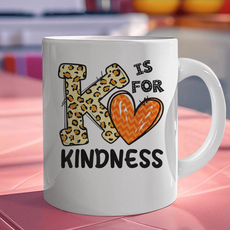 Unity Day K Is For Kindness Anti Bullying Orange Teacher Men Women Kids Graphic Print Coffee Mug, gift for family, gift for coworker