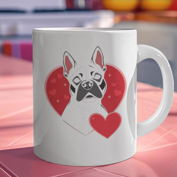 Valentine's Day Boston Terrier Graphic Print Coffee Mug, gift for family, gift for coworker