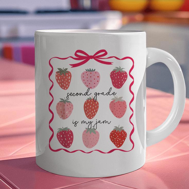 Women Second Grade Is My Jam Strawberry First Kids Teacher Graphic Print Coffee Mug, First Grade Teacher Mugs, gift for family, gift for coworker Women Second Grade Is My Jam Strawberry First Kids Teacher Graphic Print Coffee Mug, First Grade Teacher Mugs, gift for family, gift for coworker