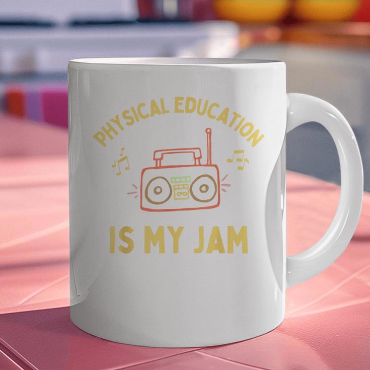 Women's Physical Education Is My Jam PE Teacher Appreciation Graphic Print Coffee Mug, Pe Teacher Mugs, gift for family, gift for coworker Women's Physical Education Is My Jam PE Teacher Appreciation Graphic Print Coffee Mug, Pe Teacher Mugs, gift for family, gift for coworker