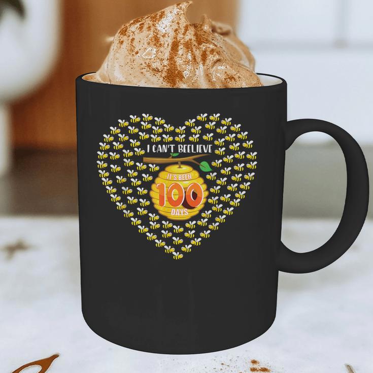 100 Days Of School Bee Hive Tree Hearts Teachers Student Kid Graphic Print Coffee Mug, novelty gifts, funny gifts