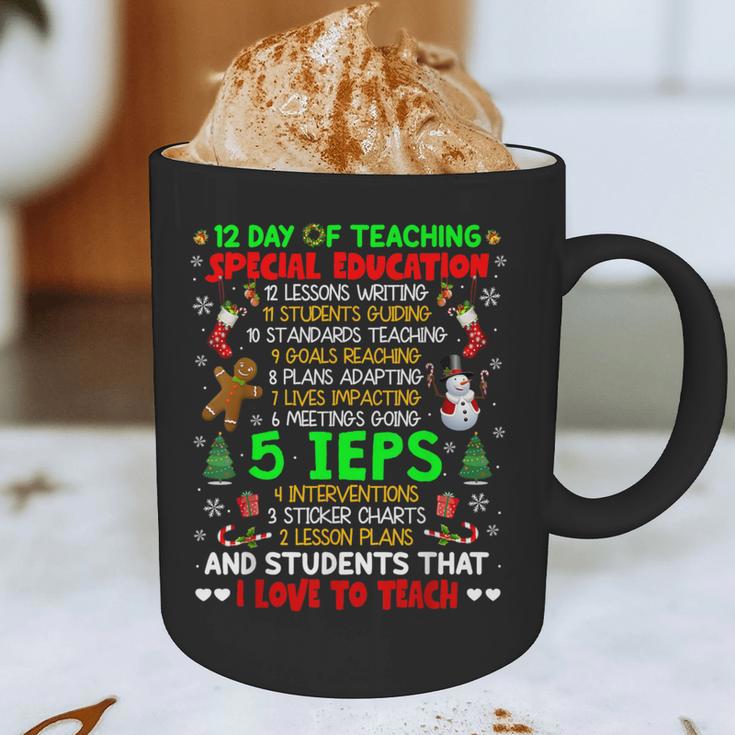 12 Days Of Teaching Special Education IEPS SPED Teacher Xmas Graphic Print Coffee Mug, novelty gifts, funny gifts