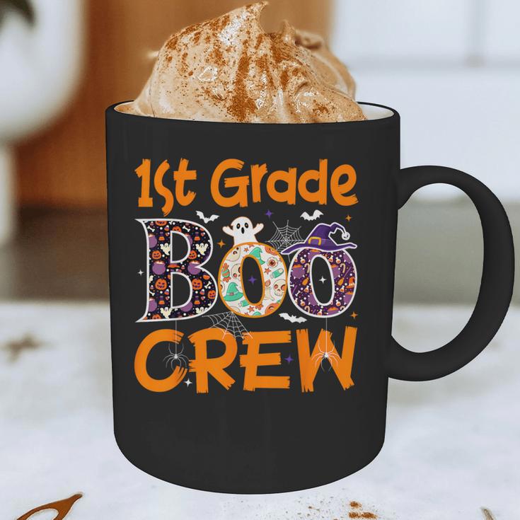 1st Grade Boo Crew First Grade Halloween Teacher Graphic Print Coffee Mug, novelty gifts, funny gifts