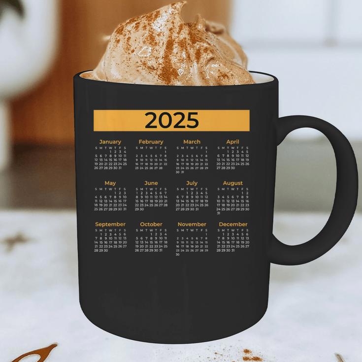 2025 Calendar For Planners Teachers Offices Months Graphic Print Coffee Mug, novelty gifts, funny gifts