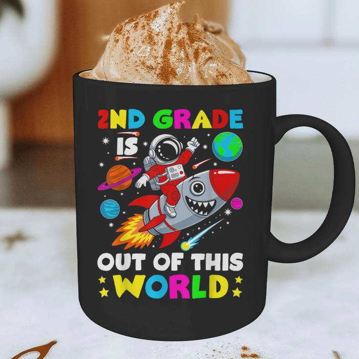 2nd Grade Is Out Of This World Space Rocket Planets Teacher Graphic Print Coffee Mug, novelty gifts, funny gifts