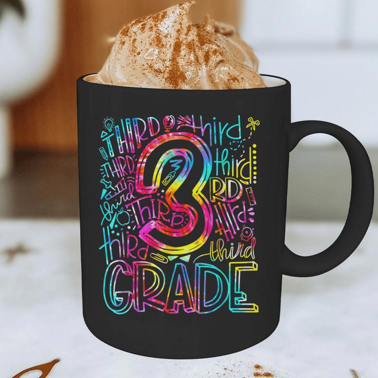 3rd Grade Typography Team Third Grade Teacher Back To School Graphic Print Coffee Mug, novelty gifts, funny gifts