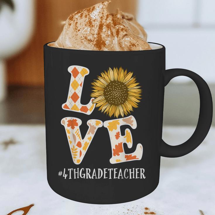 4th Grade Teacher Love Autumn Fall Sunflower Appreciation Graphic Print Coffee Mug, novelty gifts, funny gifts 4th Grade Teacher Love Autumn Fall Sunflower Appreciation Graphic Print Coffee Mug, novelty gifts, funny gifts
