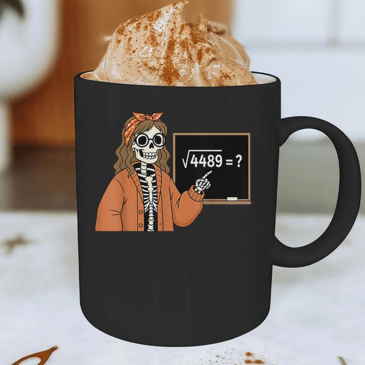 67 Math Teacher Skeleton Halloween Root 4489 Messy Bun Women Graphic Print Coffee Mug, novelty gifts, funny gifts 67 Math Teacher Skeleton Halloween Root 4489 Messy Bun Women Graphic Print Coffee Mug, novelty gifts, funny gifts