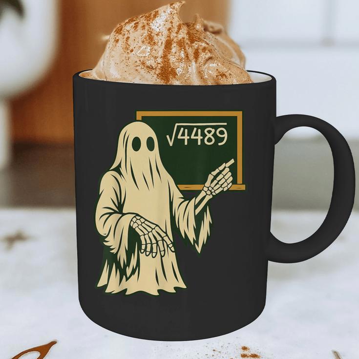 67 Meme Square Root 4489 Slang Math Teacher Skeleton Graphic Print Coffee Mug, novelty gifts, funny gifts