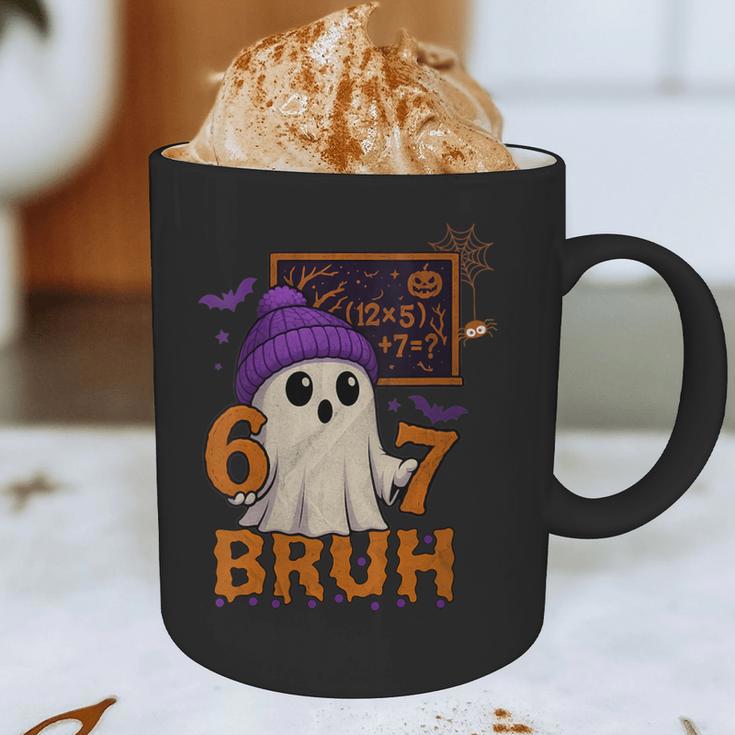 67 Teacher Halloween Ghost Six Seven Meme Math Equation Bruh Graphic Print Coffee Mug, novelty gifts, funny gifts 67 Teacher Halloween Ghost Six Seven Meme Math Equation Bruh Graphic Print Coffee Mug, novelty gifts, funny gifts