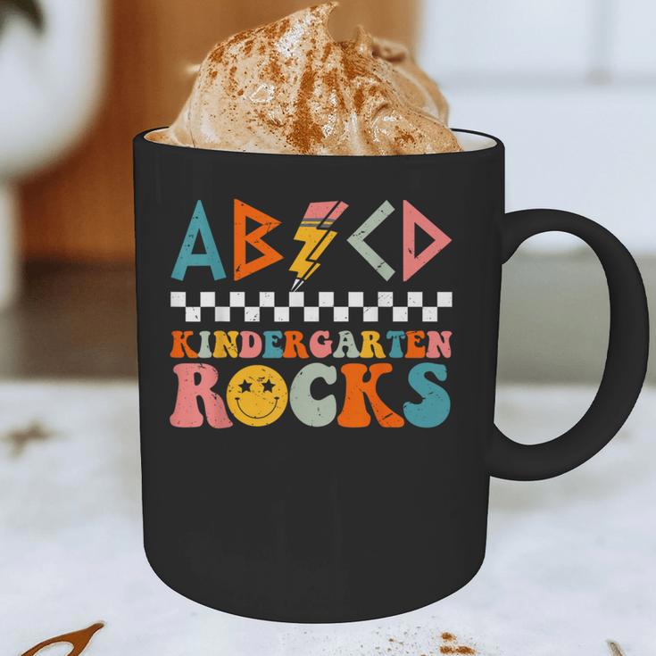 ABCD Kindergarten Rocks Back To School Teacher Kindergarten Graphic Print Coffee Mug, novelty gifts, funny gifts