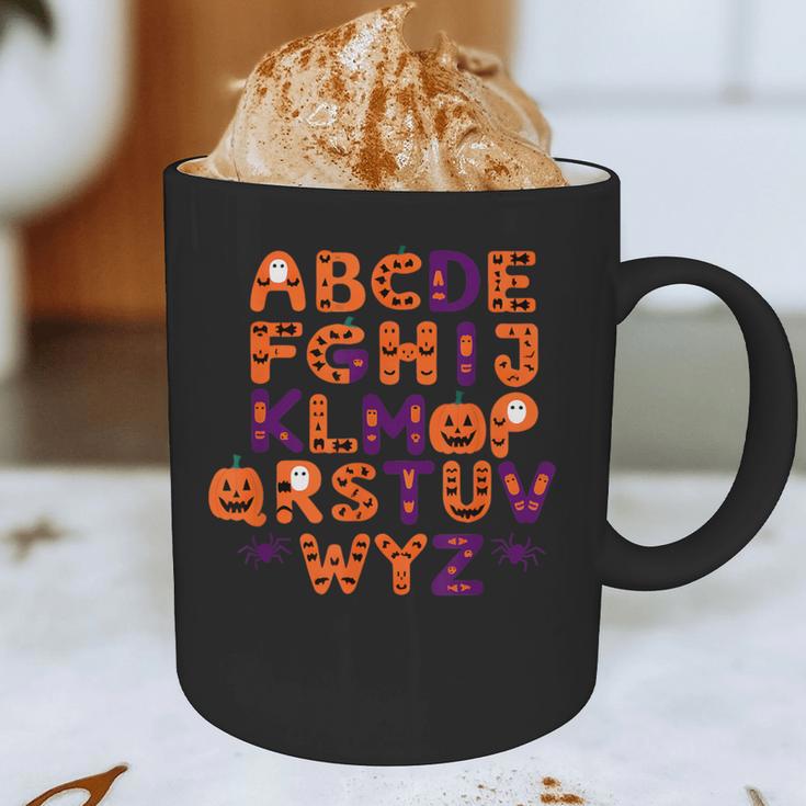 ABCs Learning Kindergarten Teacher Halloween Alphabet Graphic Print Coffee Mug, novelty gifts, funny gifts ABCs Learning Kindergarten Teacher Halloween Alphabet Graphic Print Coffee Mug, novelty gifts, funny gifts