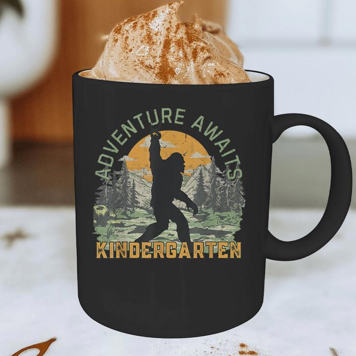 Adventure Awaits Bigfoot Teacher Kindergarten Back To School Graphic Print Coffee Mug, novelty gifts, funny gifts Adventure Awaits Bigfoot Teacher Kindergarten Back To School Graphic Print Coffee Mug, novelty gifts, funny gifts