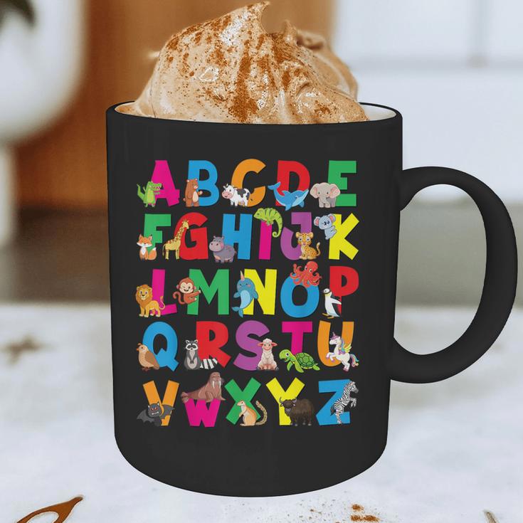 Alphabet Animals ABCs Zoo Kids Boys Girls Teacher Graphic Print Coffee Mug, novelty gifts, funny gifts