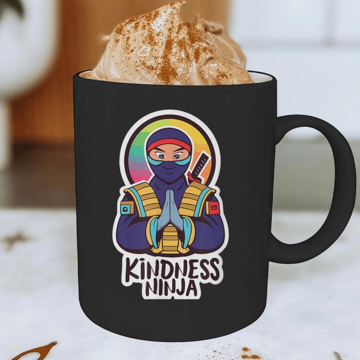 Anti Bullying Kindness Ninja School Teacher Student Graphic Print Coffee Mug, novelty gifts, funny gifts