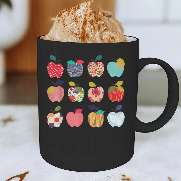Art Apples Back To School For Teacher Student Graphic Print Coffee Mug, novelty gifts, funny gifts