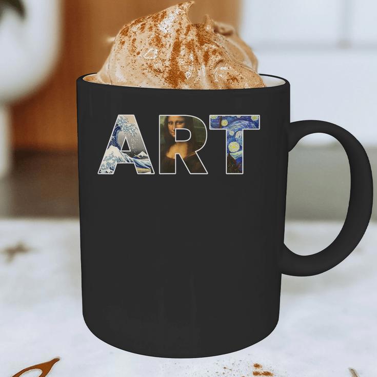 Art Artist Painting Teacher T Shirt Mona Lisa Great Wave For Men Women Graphic Print Coffee Mug, novelty gifts, funny gifts