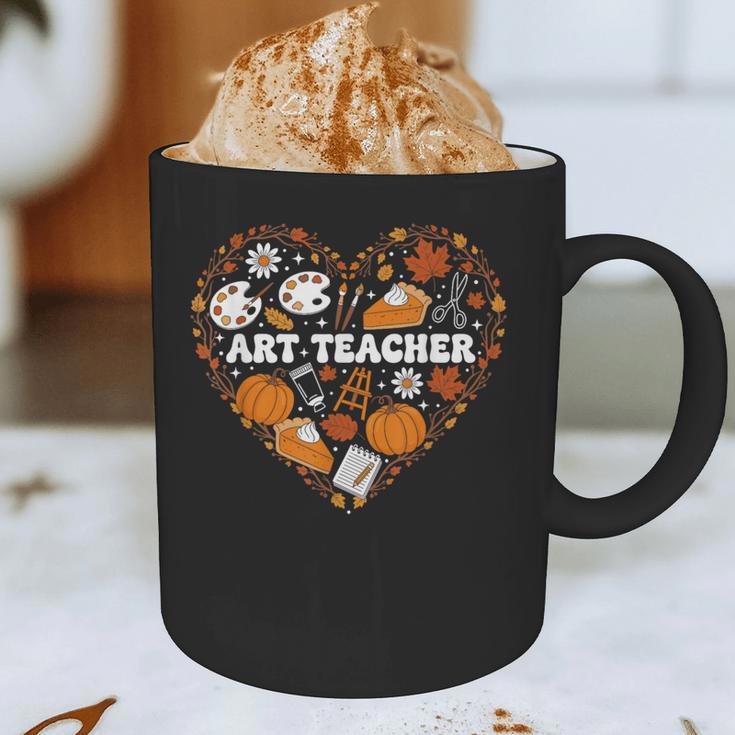 Art Teacher Heart Autumn Thanksgiving Kids Graphic Print Coffee Mug, novelty gifts, funny gifts Art Teacher Heart Autumn Thanksgiving Kids Graphic Print Coffee Mug, novelty gifts, funny gifts