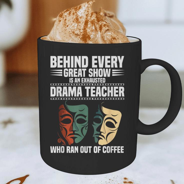 Theatre Teacher Drama Lover Theatre Mask Drama Teacher Graphic Print Coffee Mug, novelty gifts, funny gifts