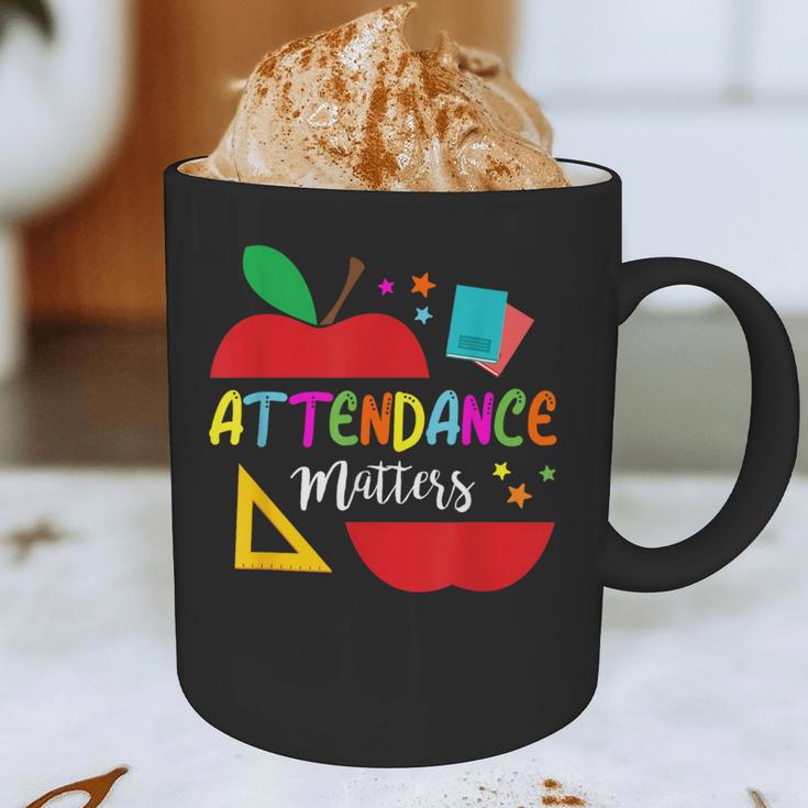Attendance Matters Teacher Apple For Back To School Graphic Print Coffee Mug, novelty gifts, funny gifts Attendance Matters Teacher Apple For Back To School Graphic Print Coffee Mug, novelty gifts, funny gifts