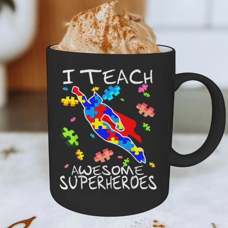 Autism Awareness Teacher I Teach Awesome Superheroes Graphic Print Coffee Mug, novelty gifts, funny gifts Autism Awareness Teacher I Teach Awesome Superheroes Graphic Print Coffee Mug, novelty gifts, funny gifts