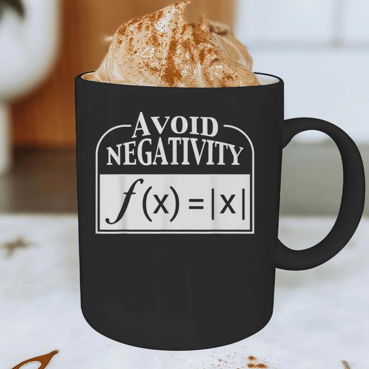 Avoid Negativity Math Teacher Graphic Print Coffee Mug, novelty gifts, funny gifts
