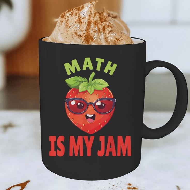 Back To School Math Is My Jam Math Teacher Graphic Print Coffee Mug, novelty gifts, funny gifts