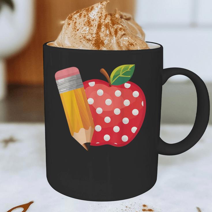 Back To School Pencil And Apple Teacher Student Graphic Print Coffee Mug, novelty gifts, funny gifts Back To School Pencil And Apple Teacher Student Graphic Print Coffee Mug, novelty gifts, funny gifts