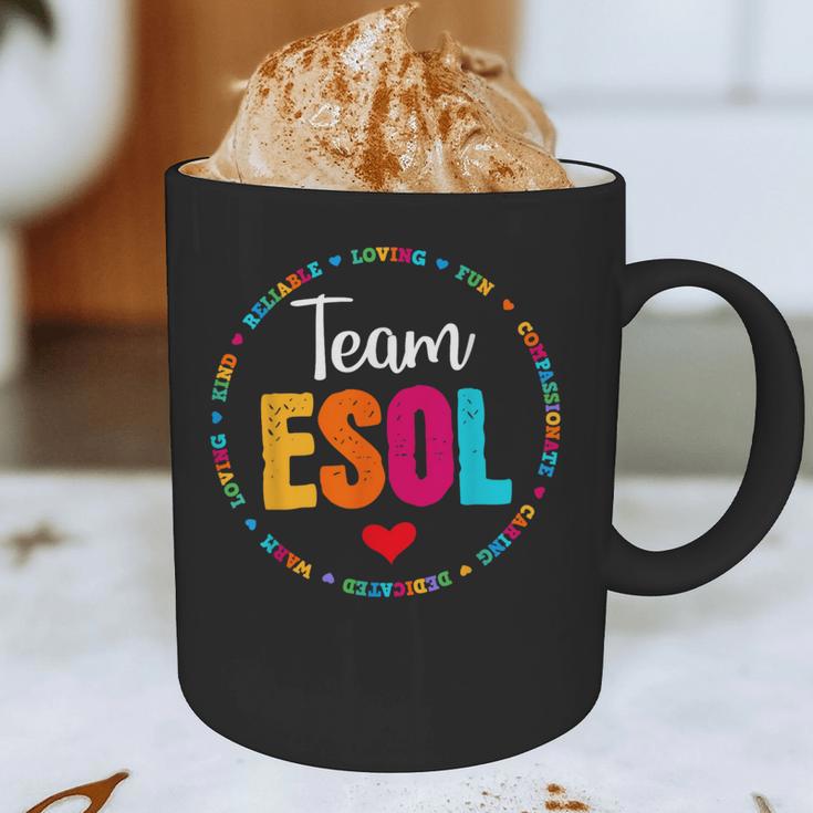 Back To School Teachers Crew Students Team ESOL Teacher Graphic Print Coffee Mug, novelty gifts, funny gifts