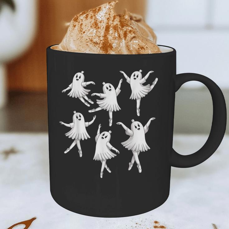Ballet Ghost Dancer Spooky Dance Teacher Halloween Costume Graphic Print Coffee Mug, novelty gifts, funny gifts