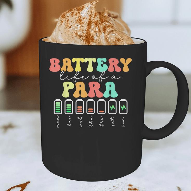 Battery Life Of A Para SPED Parapro Teacher Squad Graphic Print Coffee Mug, novelty gifts, funny gifts