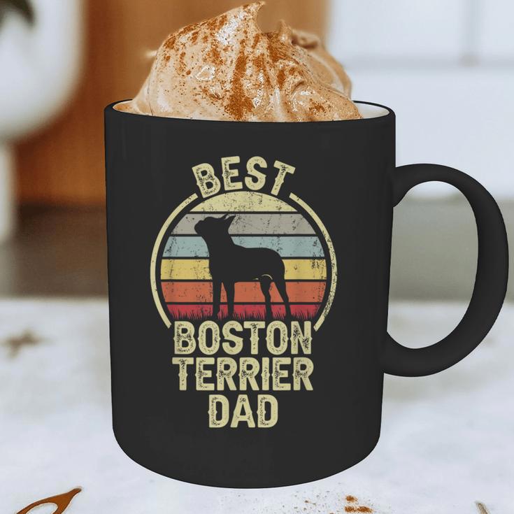 Best Dog Father Dad Vintage Boston Terrier For Men Women Graphic Print Coffee Mug, novelty gifts, funny gifts