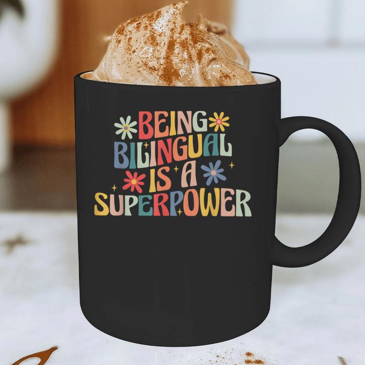 Being Bilingual Is A Superpower Back To School ESL Teacher Graphic Print Coffee Mug, novelty gifts, funny gifts Being Bilingual Is A Superpower Back To School ESL Teacher Graphic Print Coffee Mug, novelty gifts, funny gifts