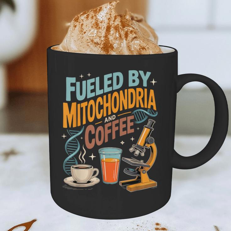 Biology Teacher Science Fueled By Mitochondria Coffee Graphic Print Coffee Mug, novelty gifts, funny gifts